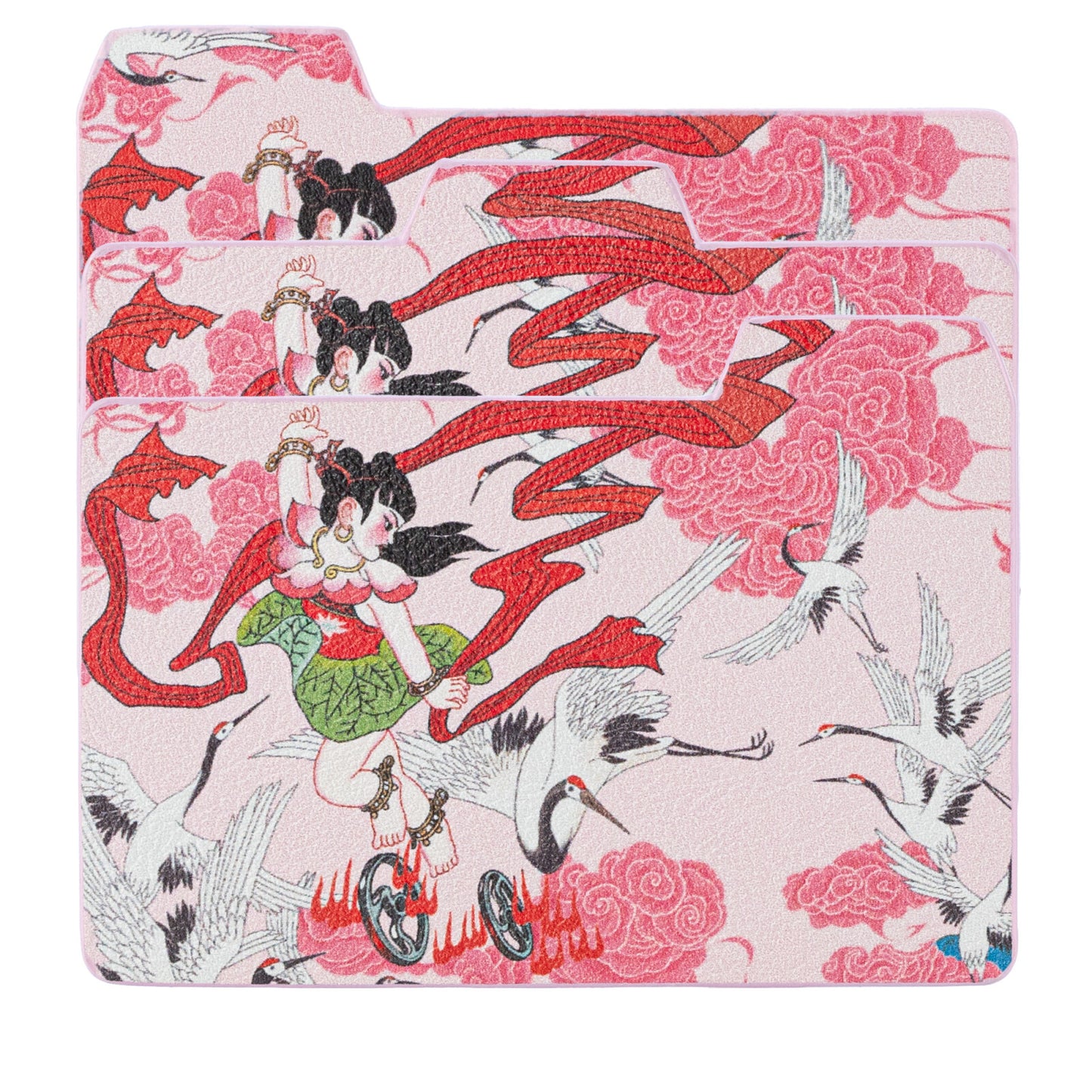 Ne Zha Conquers the Dragon King Playmat - Battles the Celestial Crane