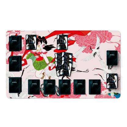 Tapis de jeu Ne Zha conquiert le Roi Dragon - Combat la Grue Céleste
