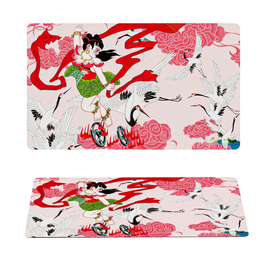 Ne Zha Conquers the Dragon King Playmat - Battles the Celestial Crane