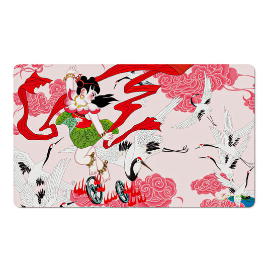 Ne Zha Conquers the Dragon King Playmat - Battles the Celestial Crane