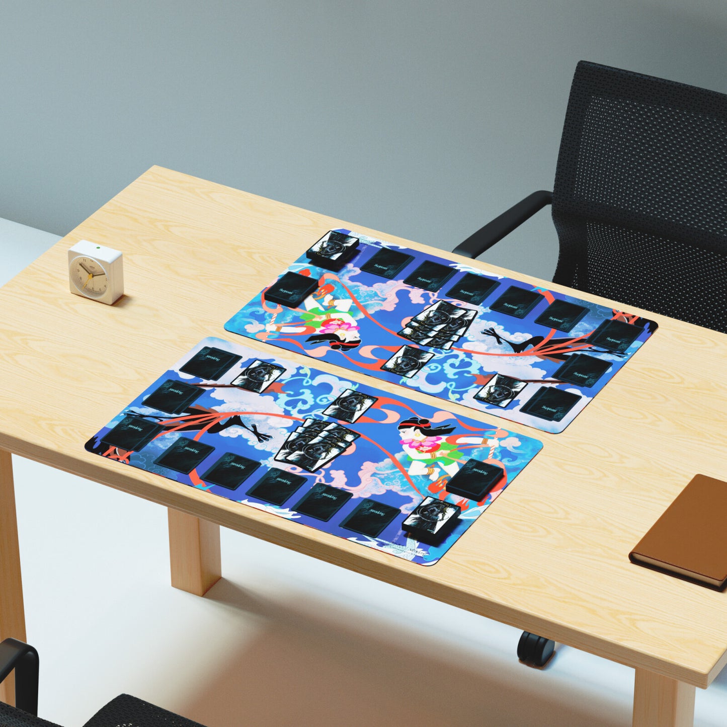 Ne Zha Conquers the Dragon King Playmat - Battles the Dragon King