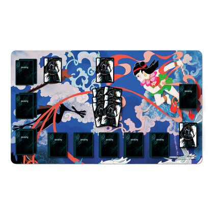 Tapis de jeu Ne Zha conquiert le roi dragon - Combat le roi dragon