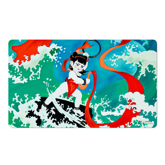 Ne Zha Conquers the Dragon King Playmat - Wreaks Havoc in the Crystal Palace