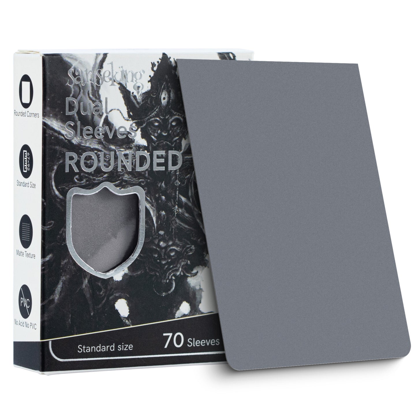ROUNDED Double-Layer Tournament Card Sleeves - Ultra-Durable & Smooth Shuffling