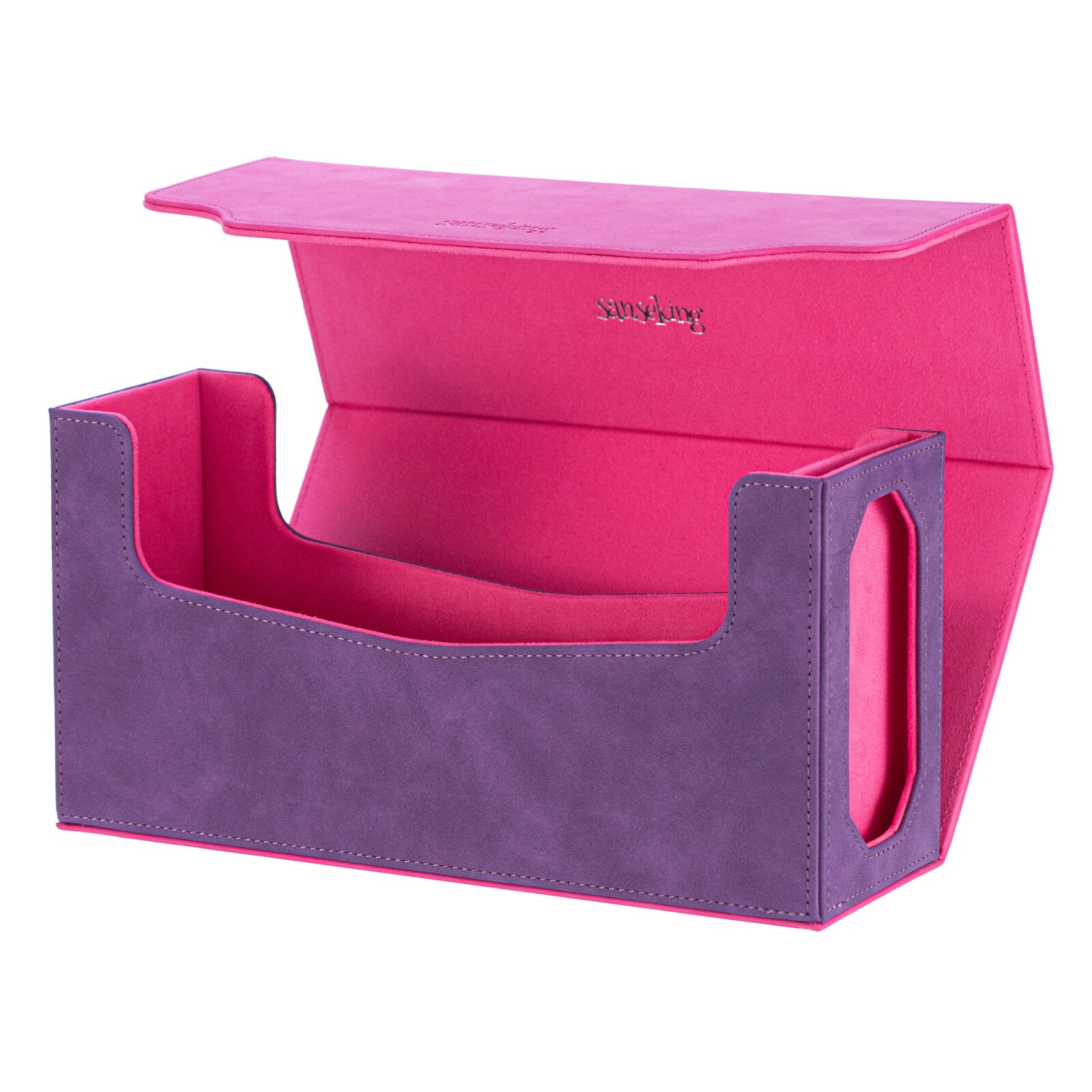Sanseking Graded Card Deck Storage Box for PSA Slabs | PU Leather