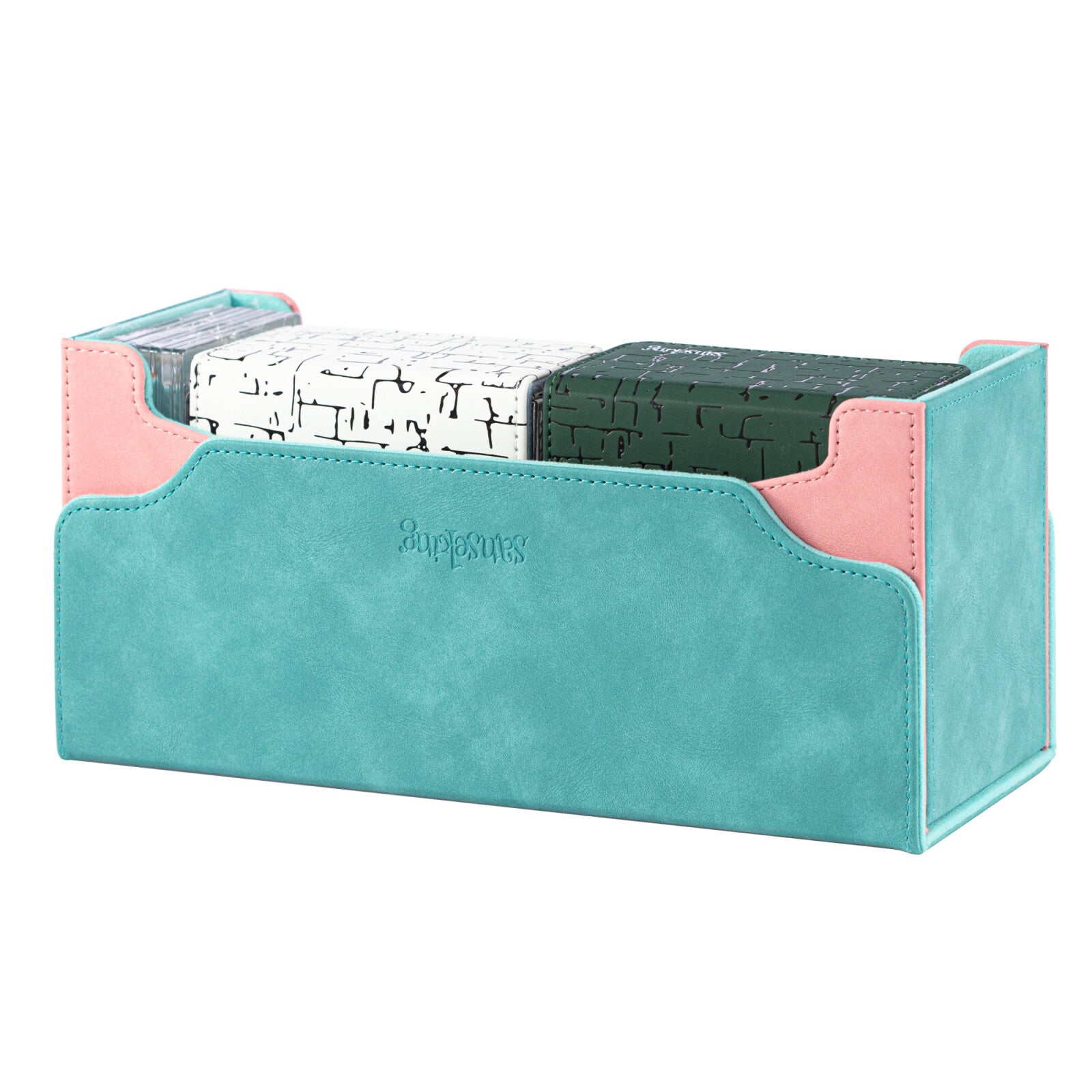 Three-Born-All Deck Box | PU Leather Card Storage for TCG