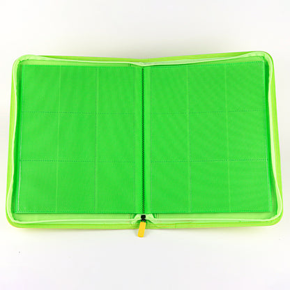 9-Pocket PU Card Binder Green