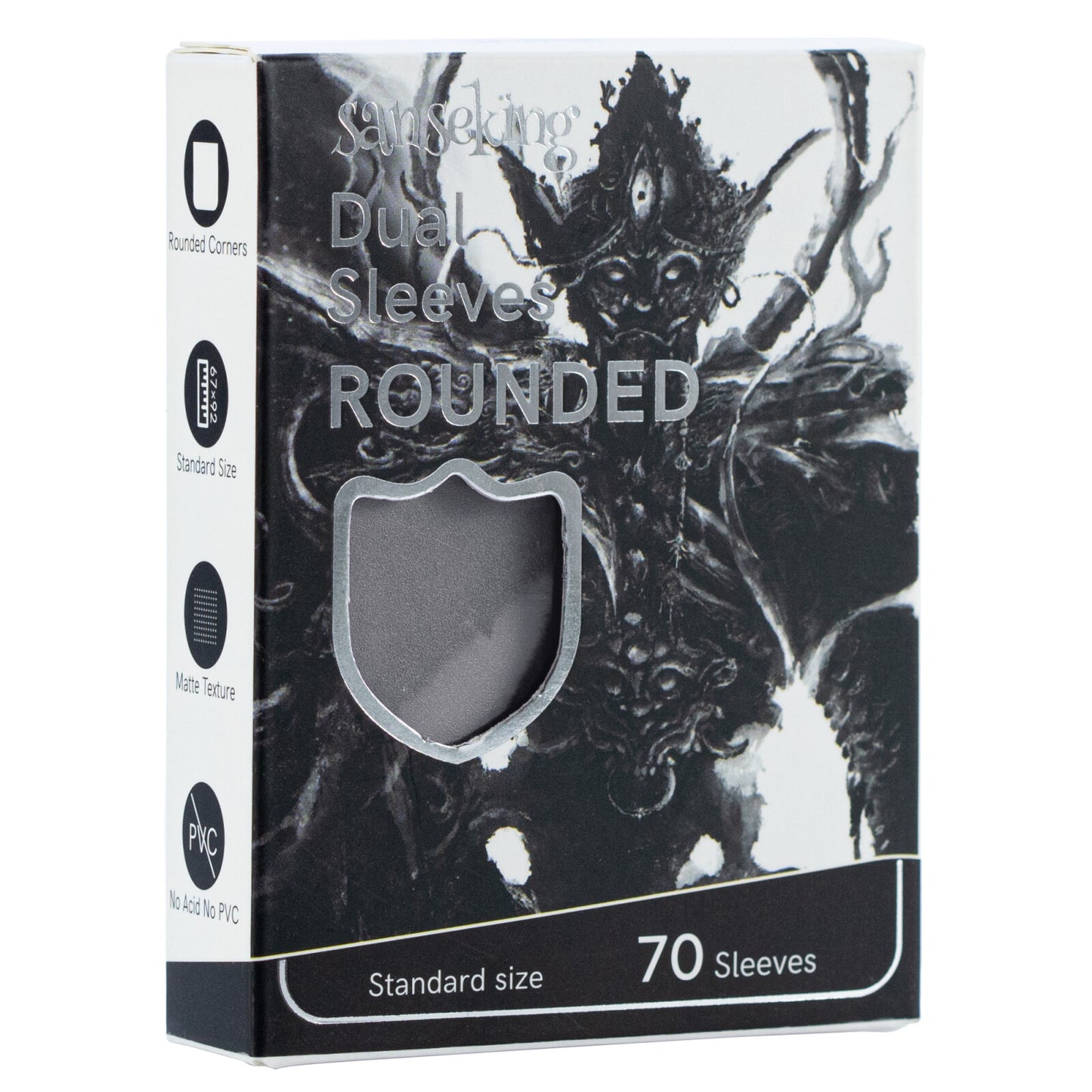 ROUNDED Double-Layer Tournament Card Sleeves - Ultra-Durable & Smooth Shuffling