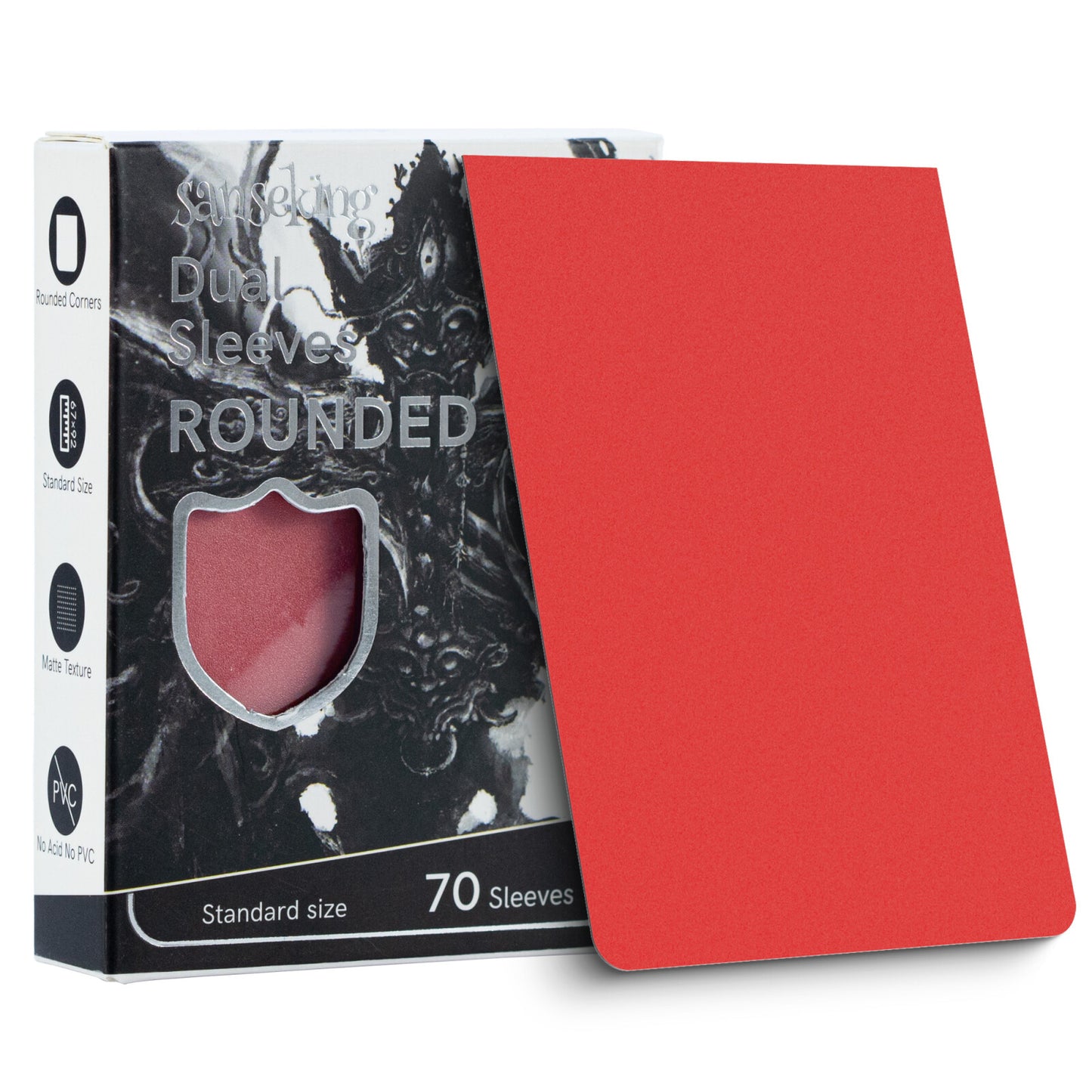 ROUNDED Double-Layer Tournament Card Sleeves - Ultra-Durable & Smooth Shuffling