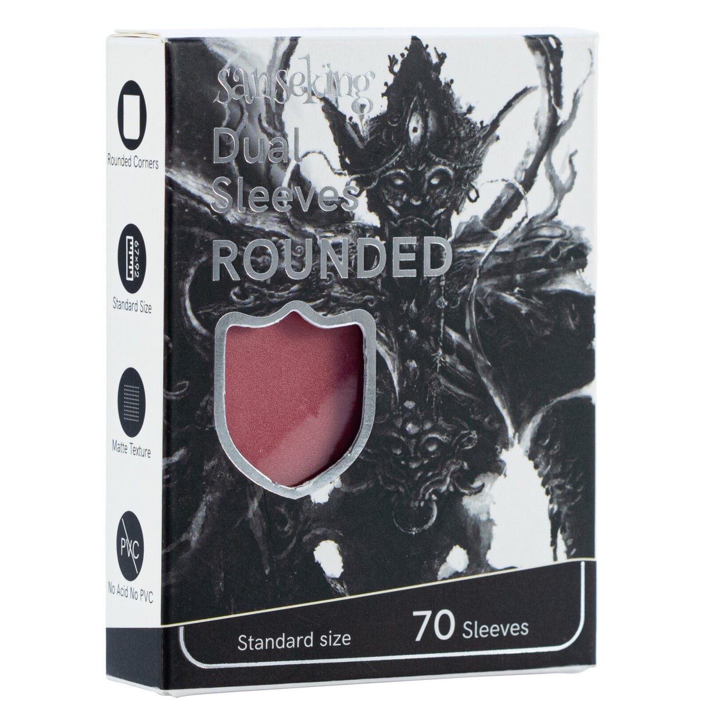 ROUNDED Double-Layer Tournament Card Sleeves - Ultra-Durable & Smooth Shuffling