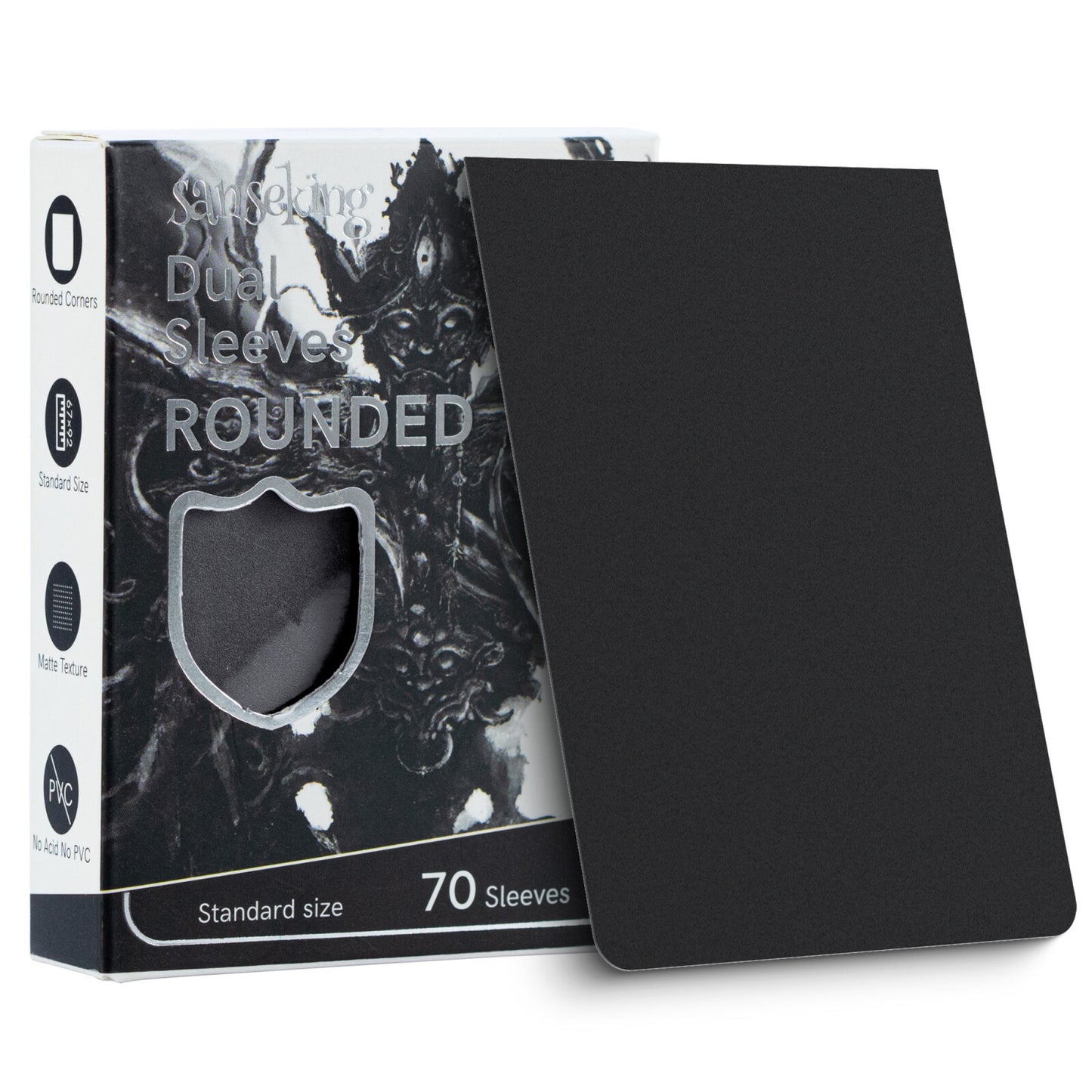 ROUNDED Double-Layer Tournament Card Sleeves - Ultra-Durable & Smooth Shuffling