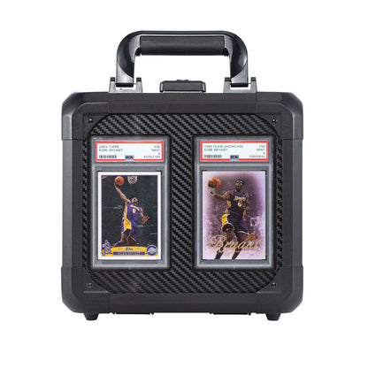 [Free Shipping] Carbon Fiber Graded Card Storage Box (2 Compartment)