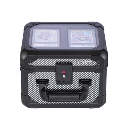 [Free Shipping] Carbon Fiber Graded Card Storage Box (2 Compartment)
