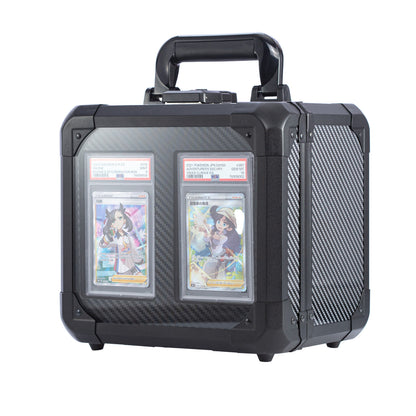 [Free Shipping] Carbon Fiber Graded Card Storage Box (2 Compartment)