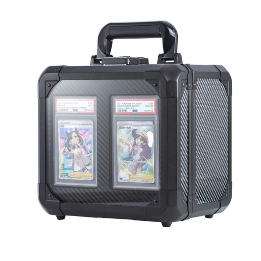 [Free Shipping] Carbon Fiber Graded Card Storage Box (2 Compartment)