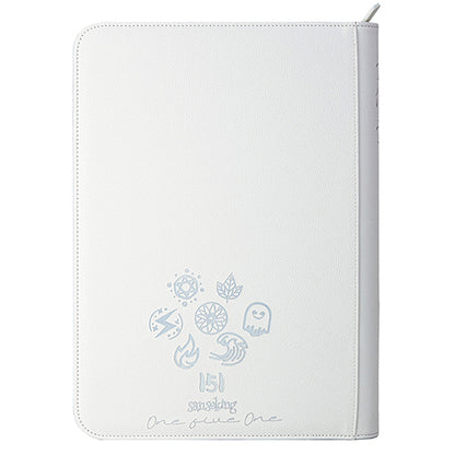 Classeur Pokémon 151, pages à mélanger aux couleurs de l'arc-en-ciel blanc, édition limitée à 99 exemplaires