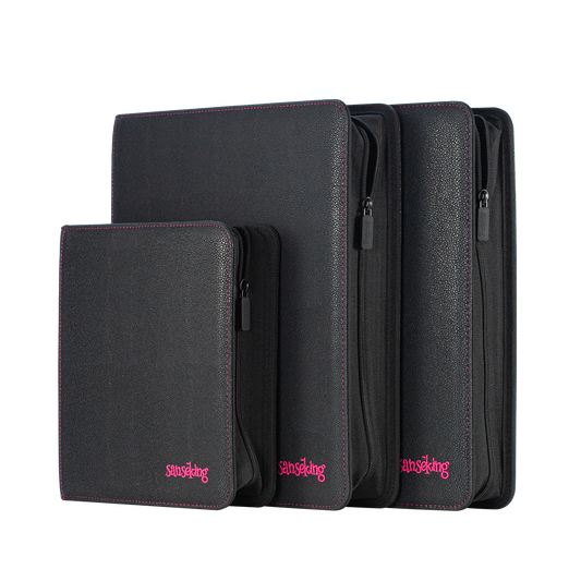 sanseking card binder 9 Pockets PU Card Binder - 151 Pink