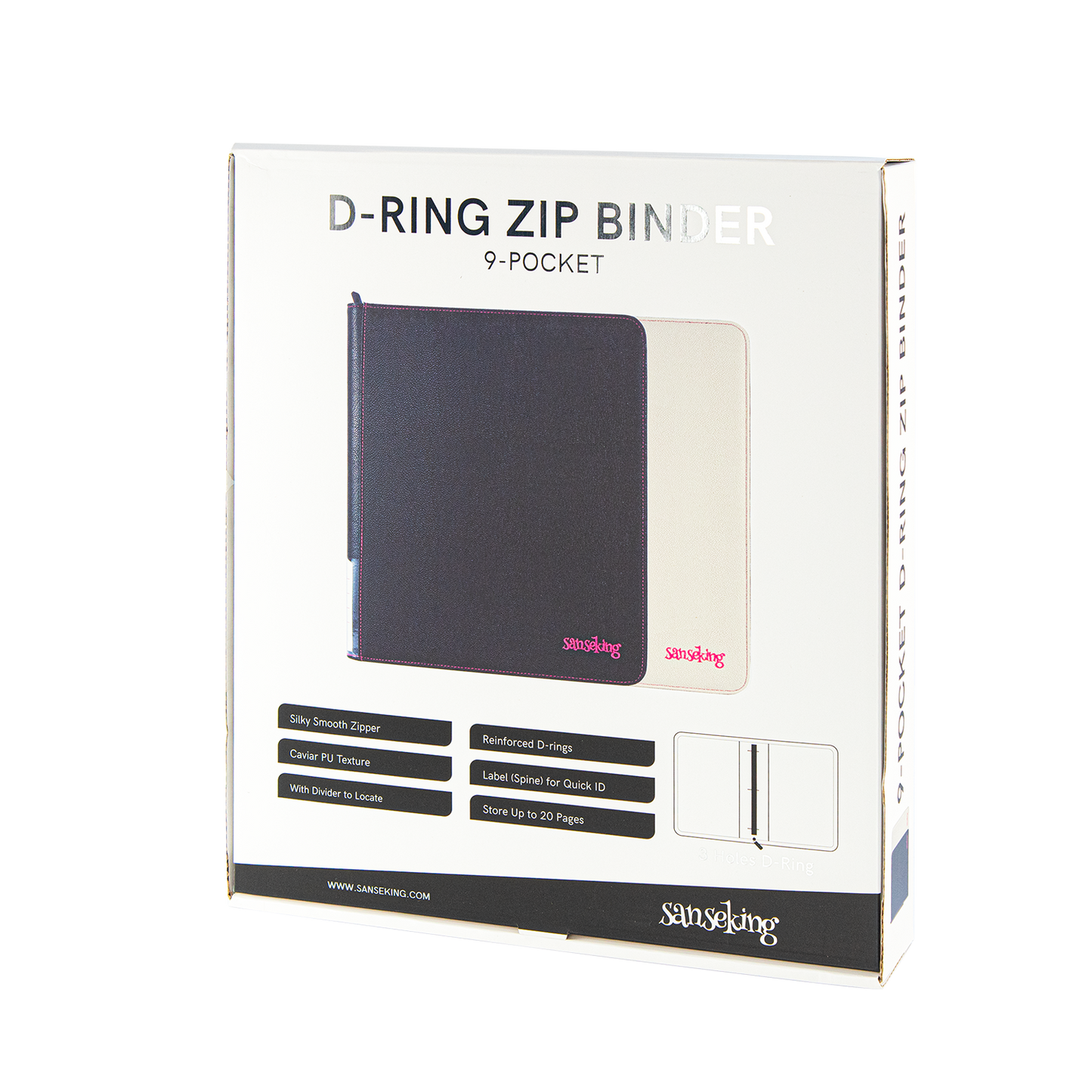 Ring Binder TCG Card Album Soft Beige