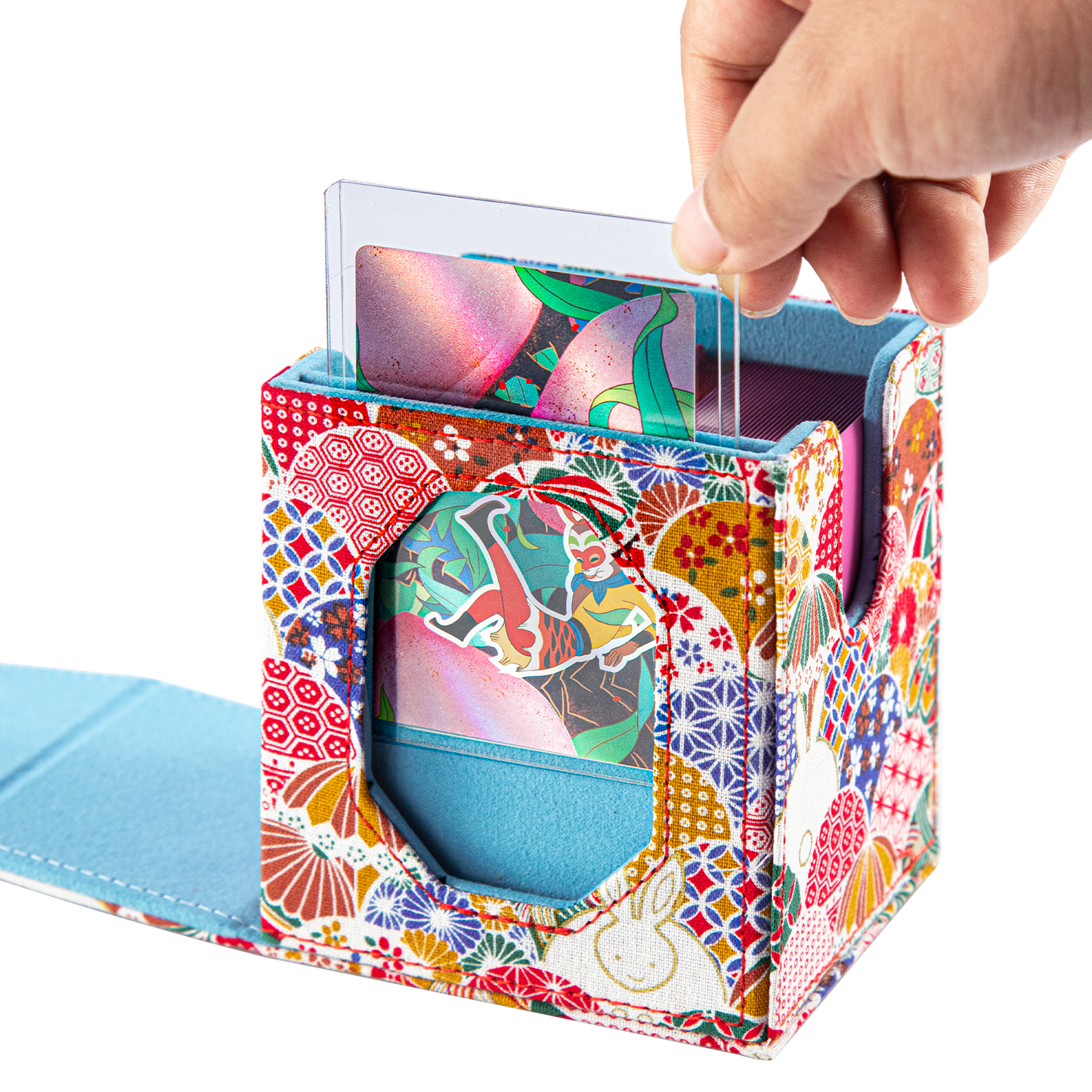 Jade Rabbit in Brocade Deck Box