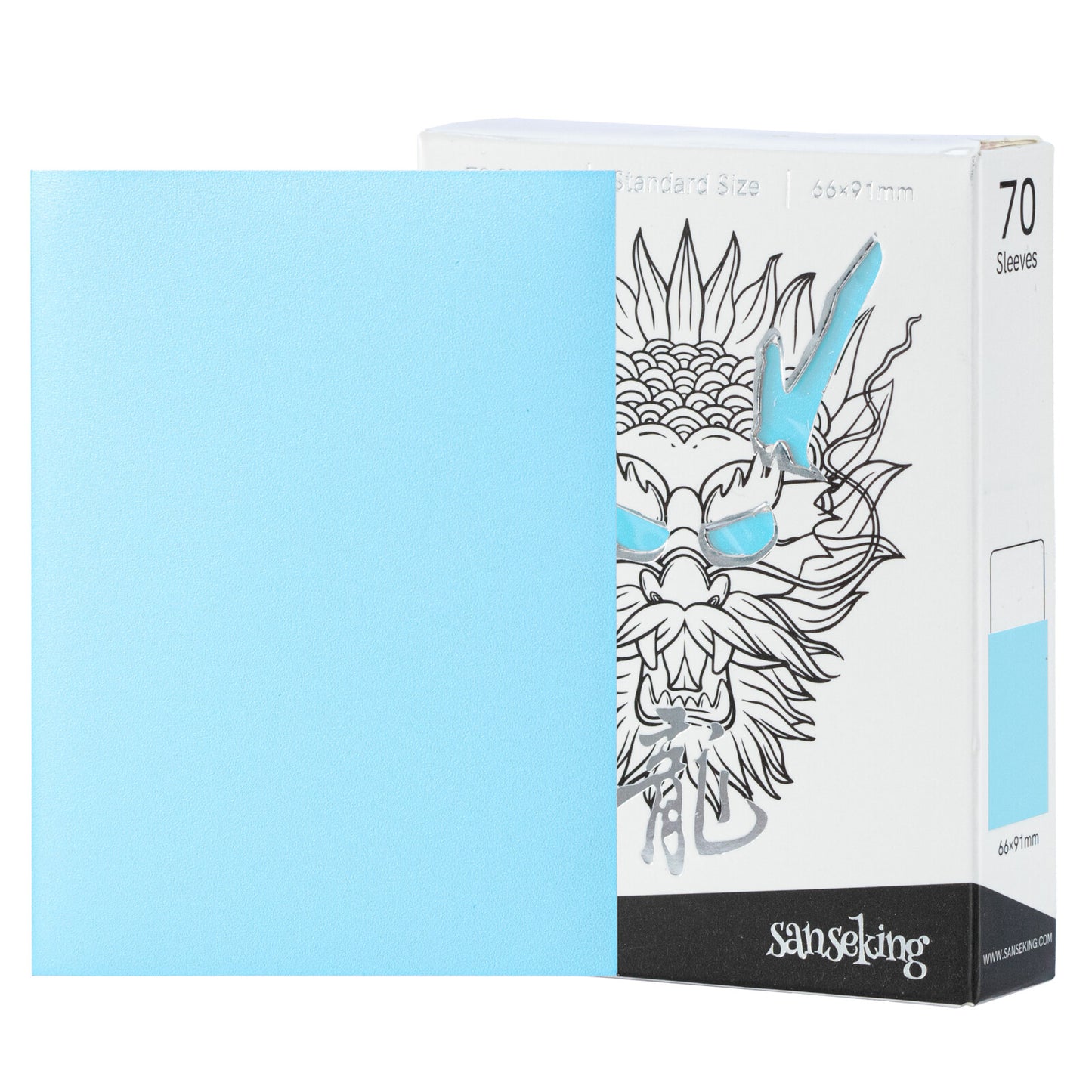 White Dragon Sleeves 70pcs (3 Packs)