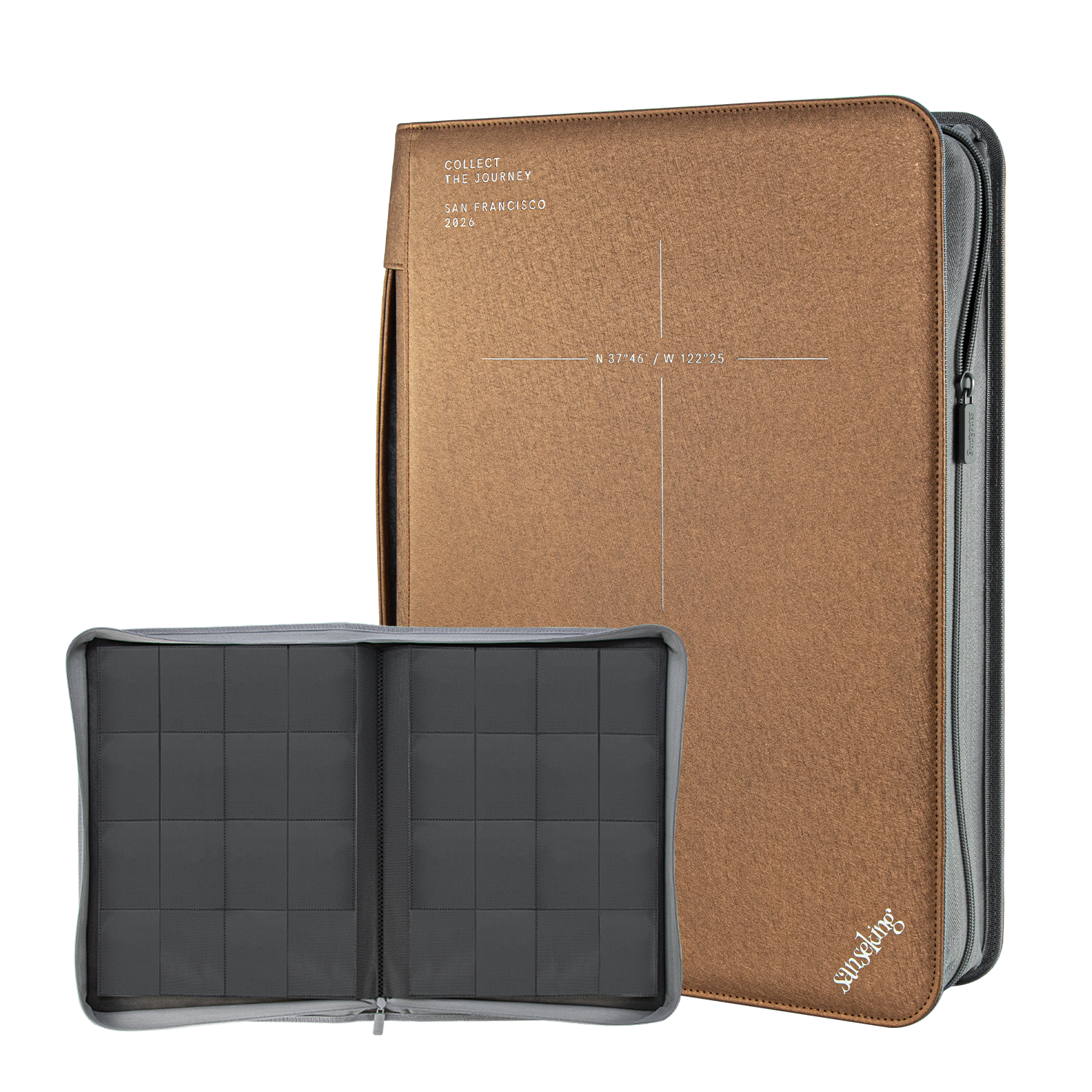 ARK-05 card binder with open 16-pocket pages