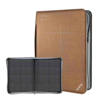 ARK-05 card binder with open 16-pocket pages