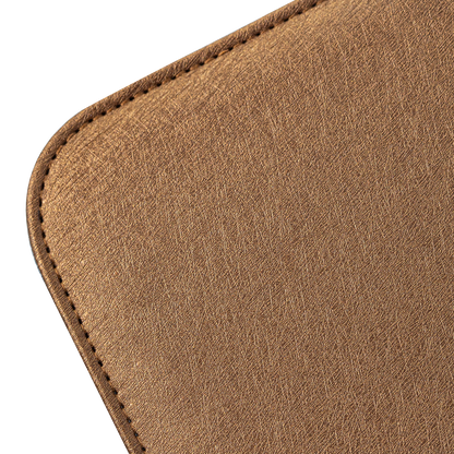 ARK-05 dark brown PU leather texture detail