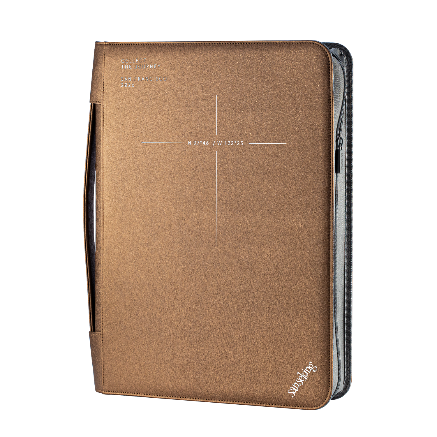 ARK-05 dark brown card binder front view