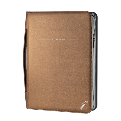 ARK-05 dark brown card binder front view