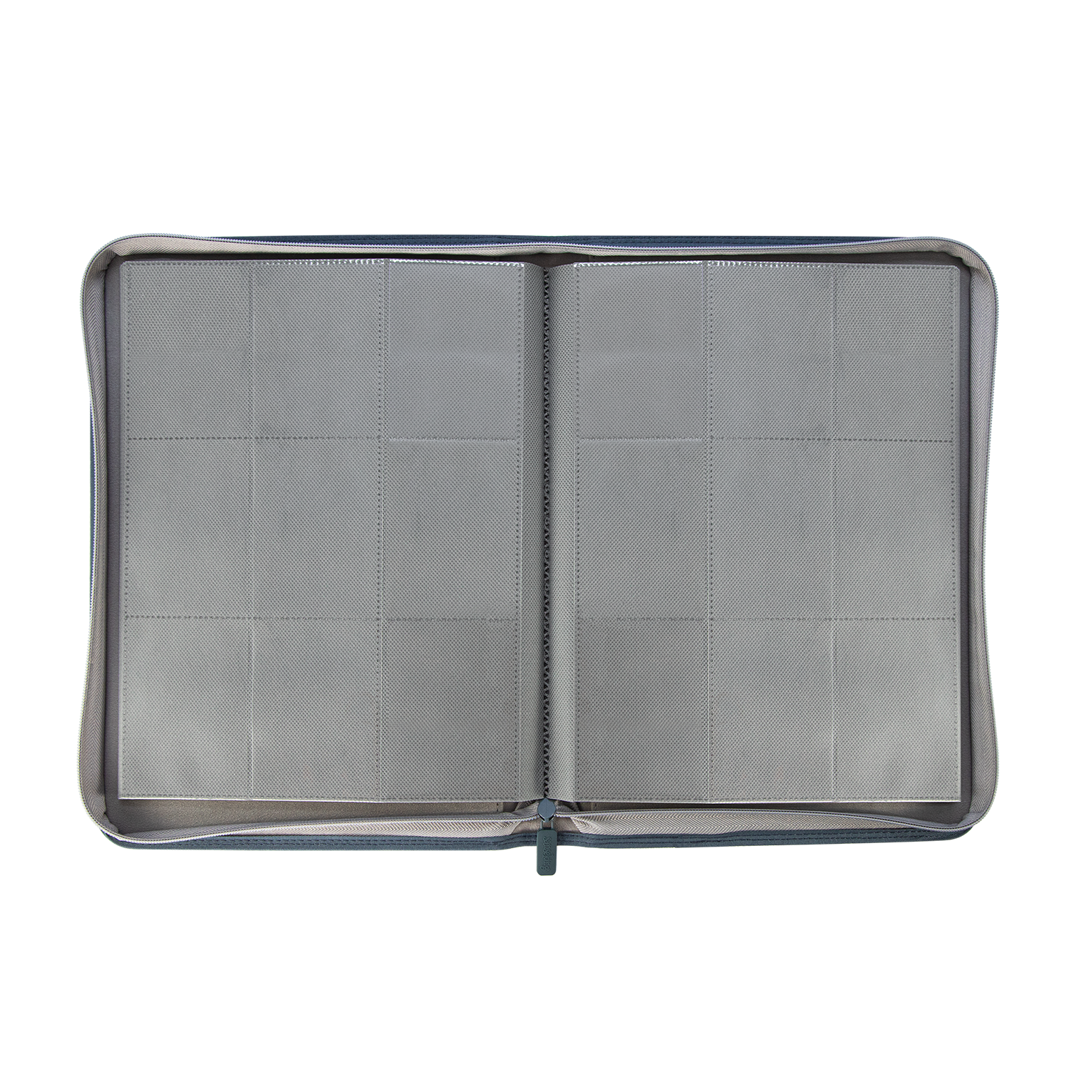 AUREX CR-02 grey card binder open interior view