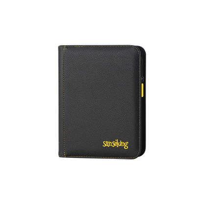 AXIS-01 Black 4-Pocket Trading Card Binder – closed front view
