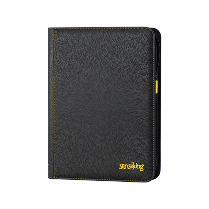 AXIS-01 Black 9-Pocket Trading Card Binder – closed front view