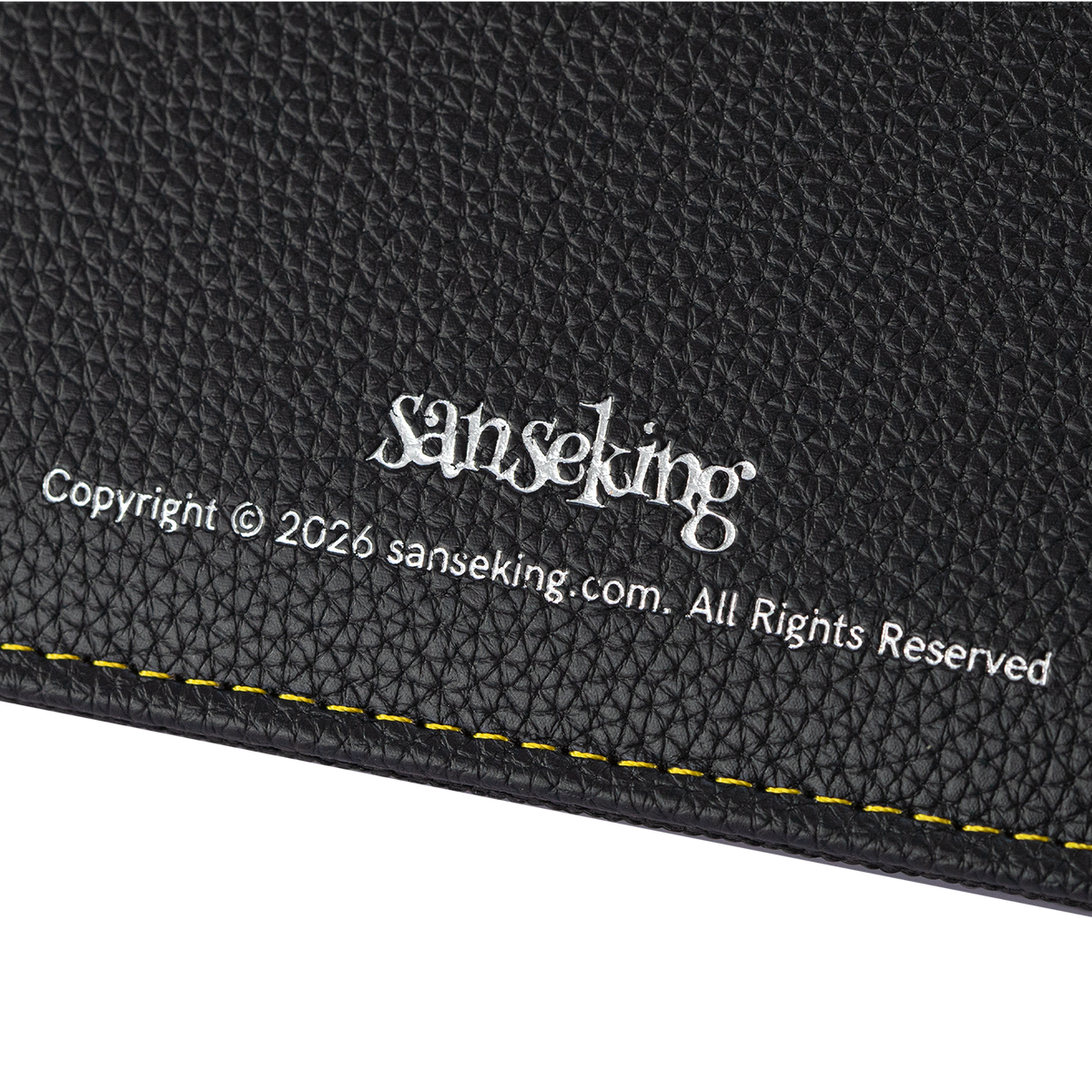 AXIS-01 4/9/12-Pocket Black Trading Card Binder – interior Sanseking brand mark