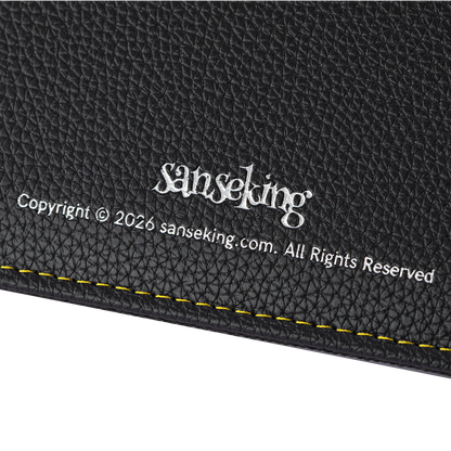 AXIS-01 4/9/12-Pocket Black Trading Card Binder – interior Sanseking brand mark