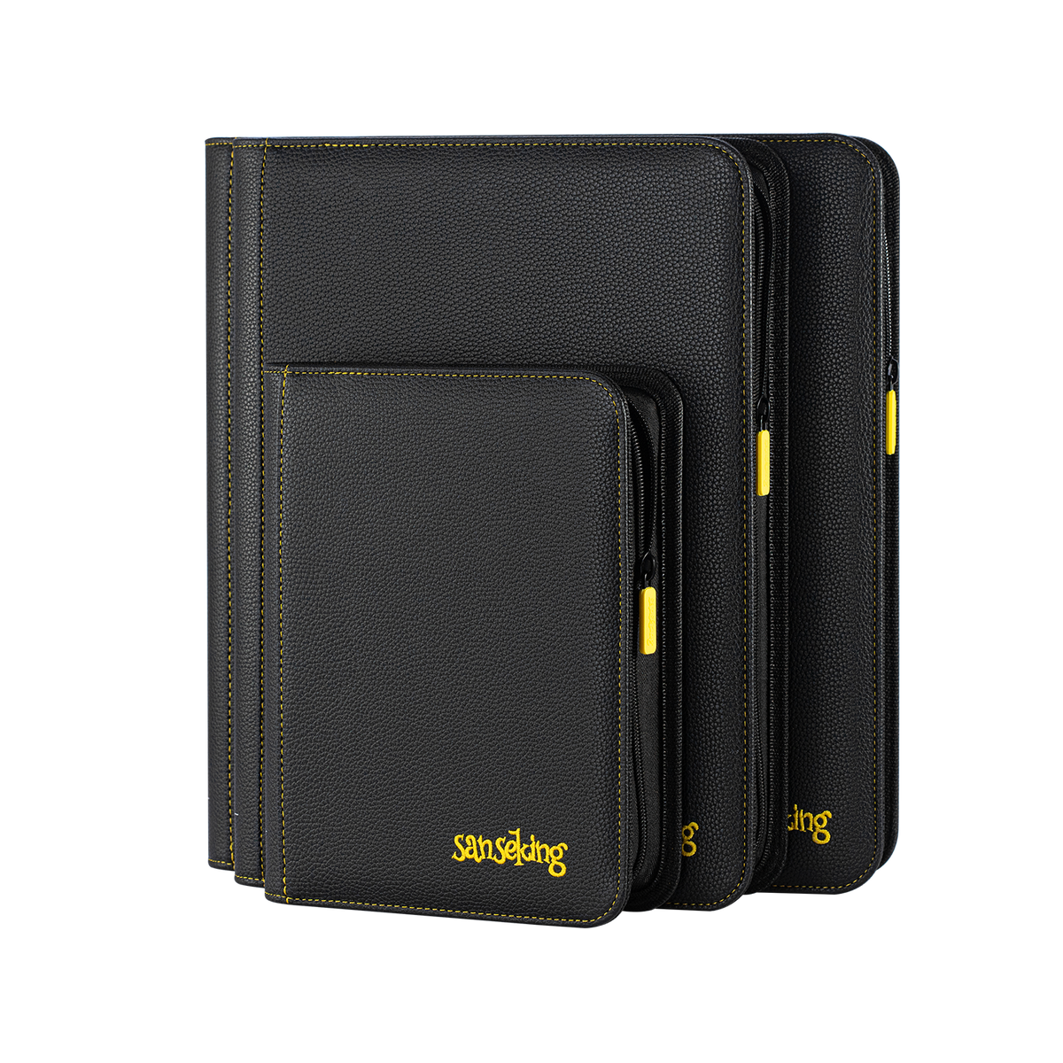 AXIS-01 4/9/12-Pocket Black Trading Card Binder – 4-pocket, 9-pocket and 12-pocket size collection