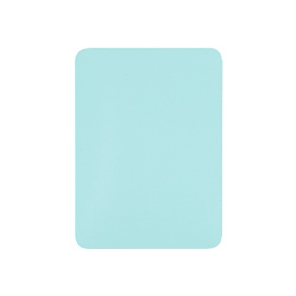 Love Heart-Shape Laser Flashing Rounded Card Sleeves – Green solid-color back