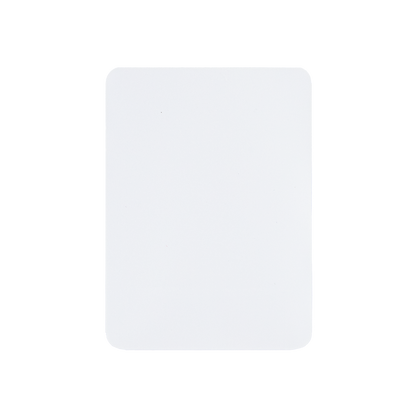 Love Heart-Shape Laser Flashing Rounded Card Sleeves – White solid-color back