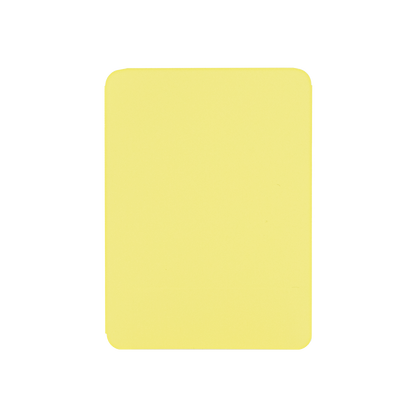 Love Heart-Shape Laser Flashing Rounded Card Sleeves – Yellow solid-color back
