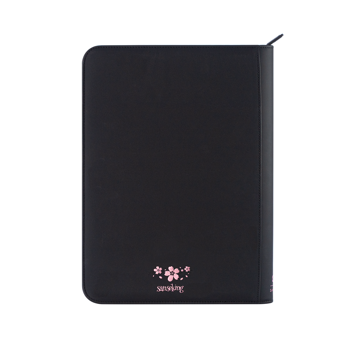 Back view of the Black SAKURA Art Series card binder