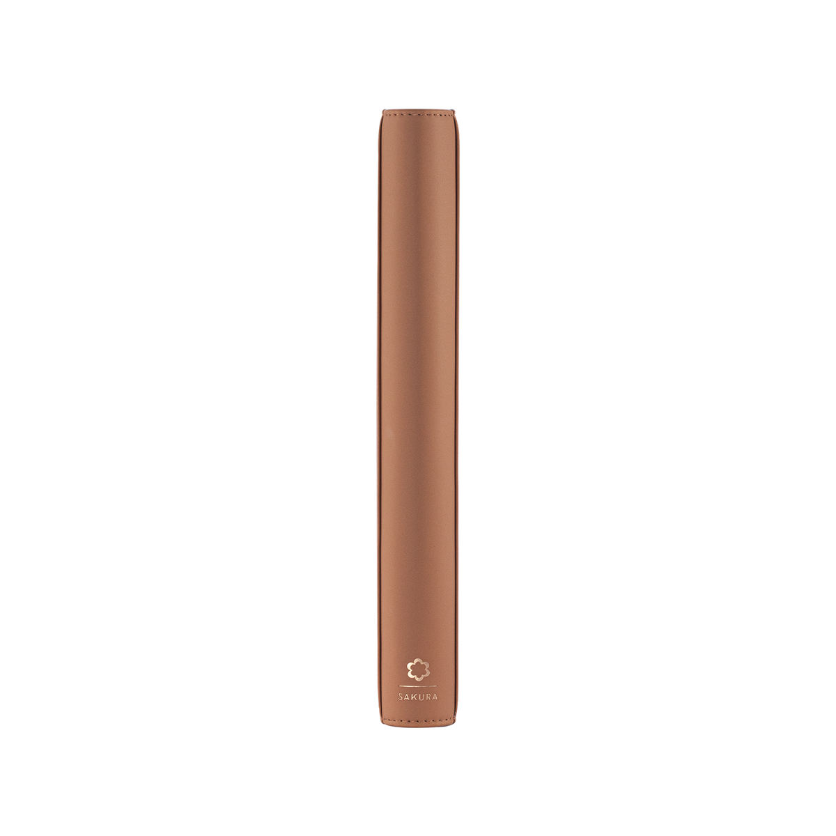Spine view of the Brown SAKURA Art Series card binder