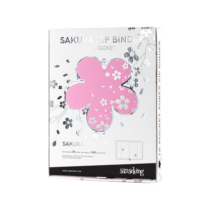 Pink SAKURA Art Series 9-pocket card binder retail packaging