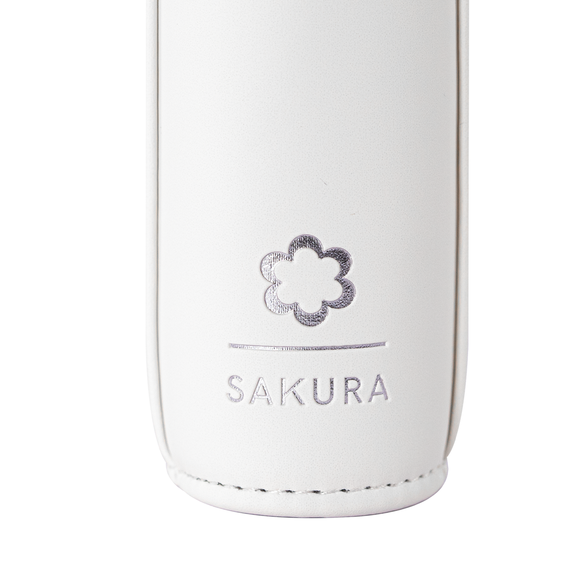 SAKURA flower emblem on the White Art Series card binder