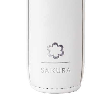 SAKURA flower emblem on the White Art Series card binder