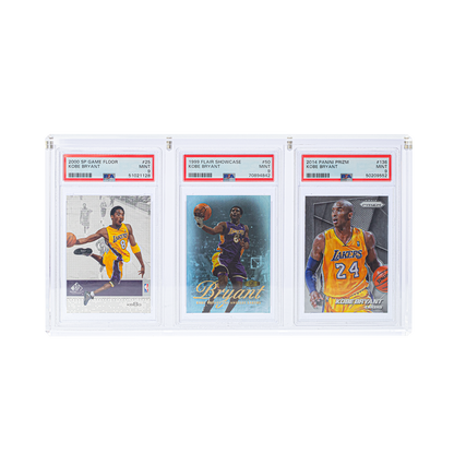 Clear Sanseking 3-slot acrylic graded card display case - view 3