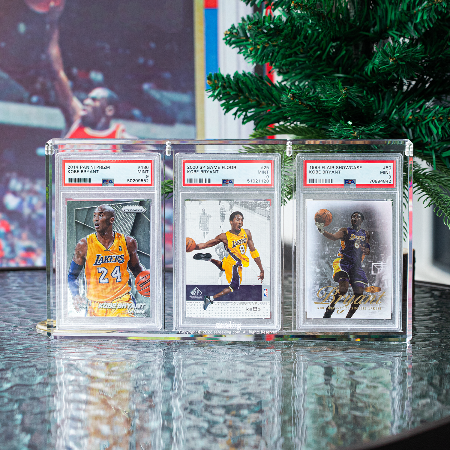 Clear Sanseking 3-slot acrylic graded card display case - view 16