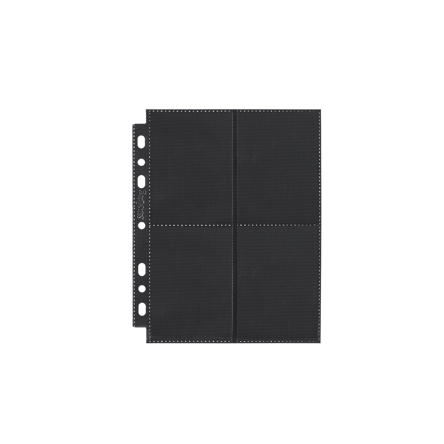 Black Sanseking 8-pocket side-loading waffle binder page - view 1