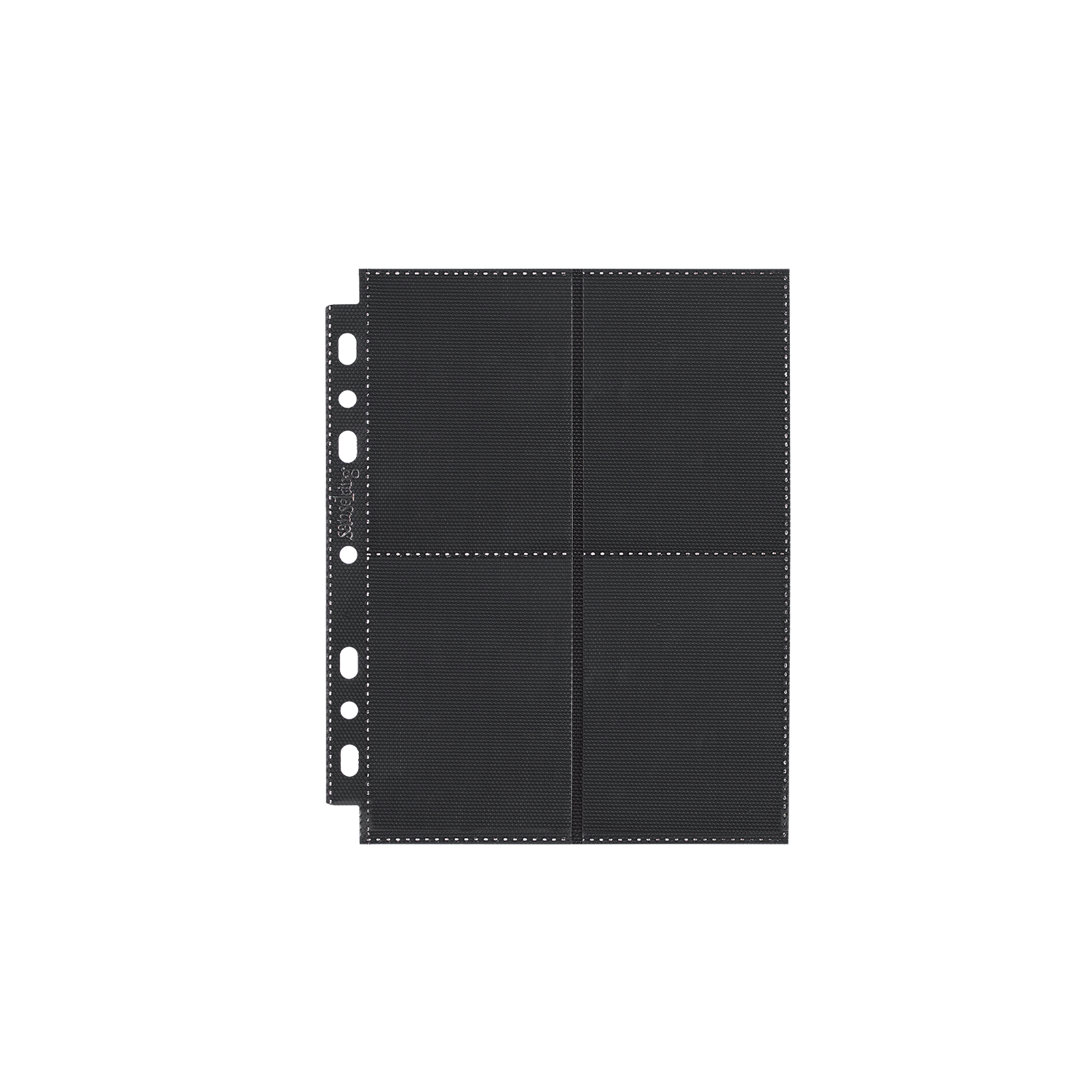 Black Sanseking 8-pocket side-loading waffle binder page - view 1