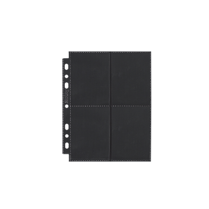 Black Sanseking 8-pocket side-loading waffle binder page - view 1