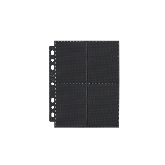 Black Sanseking 8-pocket side-loading waffle binder page - view 1