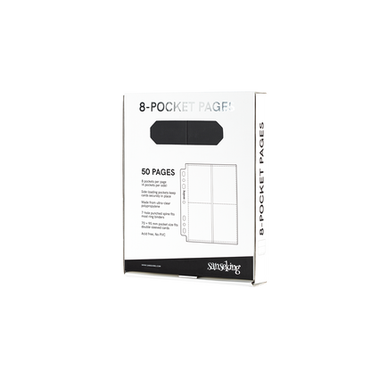 Black Sanseking 8-pocket side-loading waffle binder page - view 2